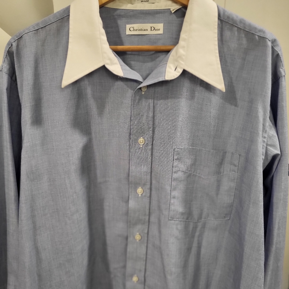 Men’s Christian Dior Dress Shirt XL Size 17